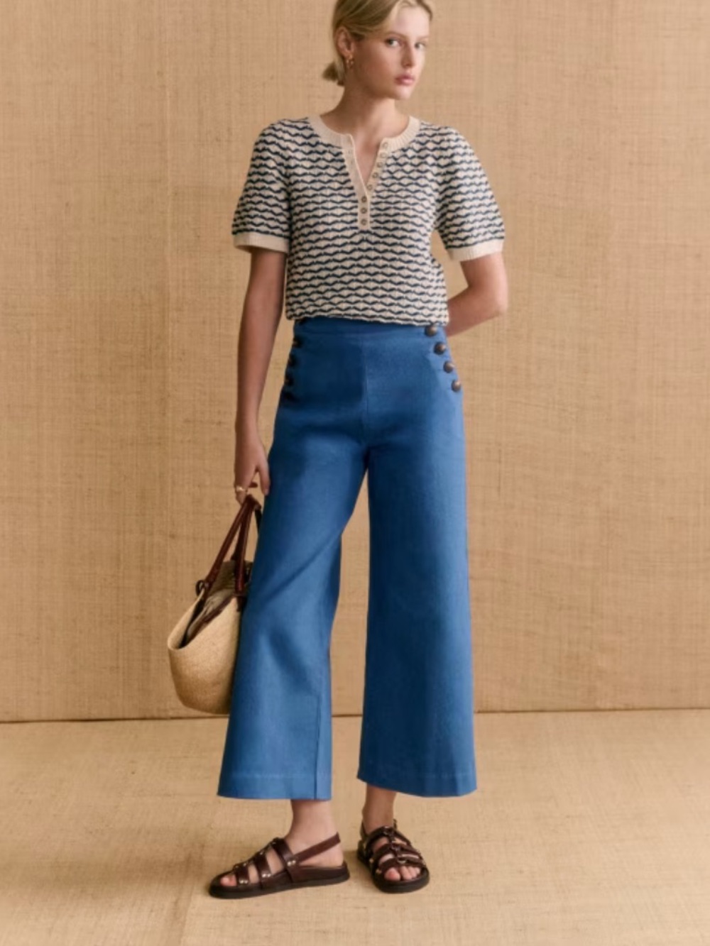 Sézane Marino Crop Trousers